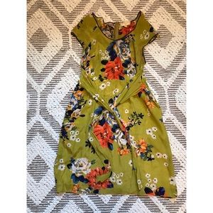 Sweet Anthropologie silk dress